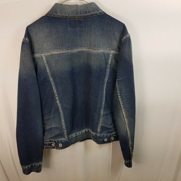 ENERGIE JEANS FADE DENIM JACKET SIZE L LARGE Italy Jean - Picture 2 of 10